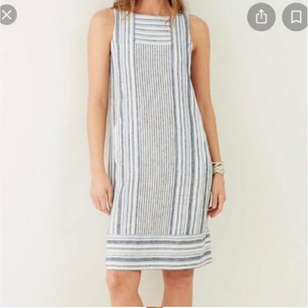 J. Jill 100% linen shift dress